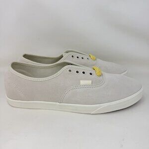 Vans Authentic Low Pro Fat Lace Suede Sneakers Shoes Beige Women's Size 9.5